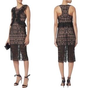 Alexis Narasse Ruffled Lace Dress
